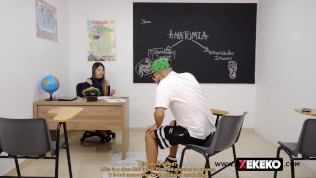 Perverted students do not respect teacher Shaira, at the Xekeko 2 school.