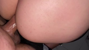 Toilet slut gives anal to anyone