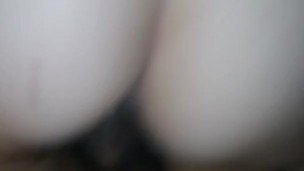 Tight teen slut riding reverse cowgirl on fat cock