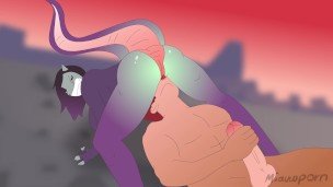 Furry Slut gets Fucked hard by Huge Cock! TRY NOT TO CUM