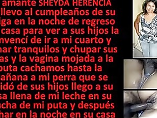 mi amante y puta sheyda herencia me la llevo a mi cuarto a cachar