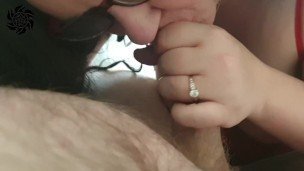 New office slut strips for me and sucks my cock to get job