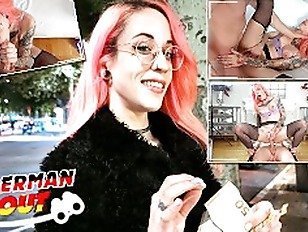 GERMAN SCOUT – CRAZY PINK HAIR LATINA GIRL LILIAN I EYE ROLLING ORGASM I PICKUP SEX