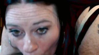 Slut wife deepthroats a black cock in front of husband before getting fucked raw in Alabama