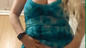 Teen slut horny strips and squirts