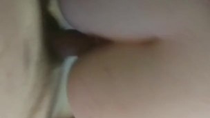 Unprotected doggystyle cream pie for tinder slut