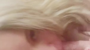 Real amateur girlfriends ex joins for mfm threesome. Hot blonde slut DP POV upside down throat fuck