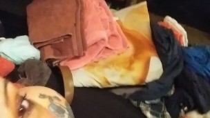 Slut Pierced Kitty Sucks Tiny Cock Laughs Her Ass Off and Dick Shames the Teenie Tiny Cock