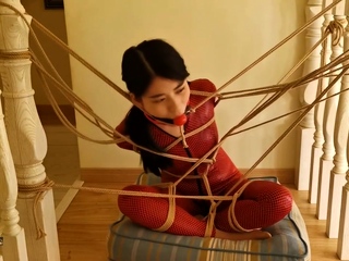 Asian fetish slut licking fake cum