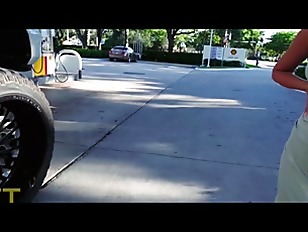 Attractive 20-year-old blonde cheats on her boyfriend in a parking lotLv4zn
