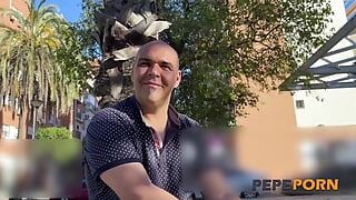 Chubby Spanish couple Ariel and Erik have their very first FFM threesome at PepePorn!
