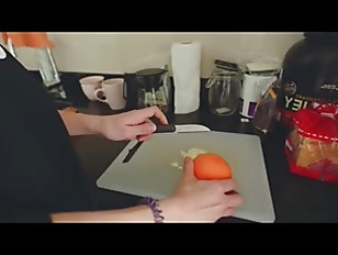 Cooking lunch was finished with hard cowgirl riding and cum2Rw5wf
