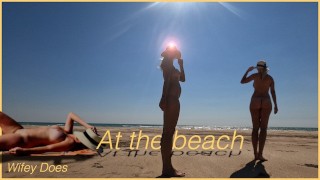 Exhibitionist Wife Beach Voyeur 4k  Fully Nude  Wifey Does – 🔥➡️OF @wifeydoespremium