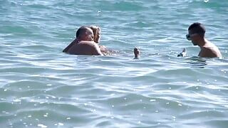 Threesome sex with my wife a horny blonde gets her ass