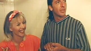 Petite German MILF fucked and facialized outdoors