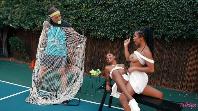 Kinky Ebony Players Get Kinky During Practice