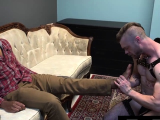 Kinky Angel Mike Panic Worships Buck Wright Sore Feet