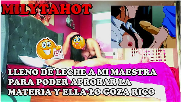 joven de 18 años tiene relaciones con su maestra de escuela y la termina llenado de semen