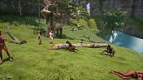 Survivors of a crew must learn to adapt to a new and primal world