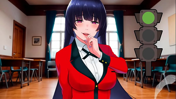 JOI hentai – Luz verde, luz roja. Instrucciones para masturbación con voz española. Kakegurui.